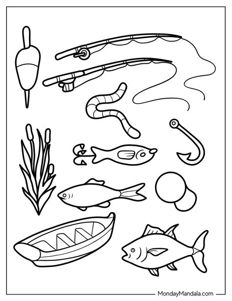 Realistic Fishing Coloring Pages Fish Coloring Pages Fishing Realistic ...