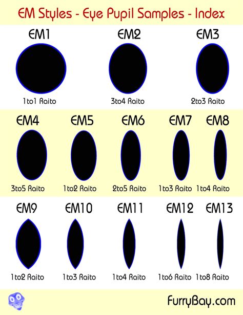 8.5x11 Printable PDF for Determining Mesh Pupil Sizes All My - Etsy
