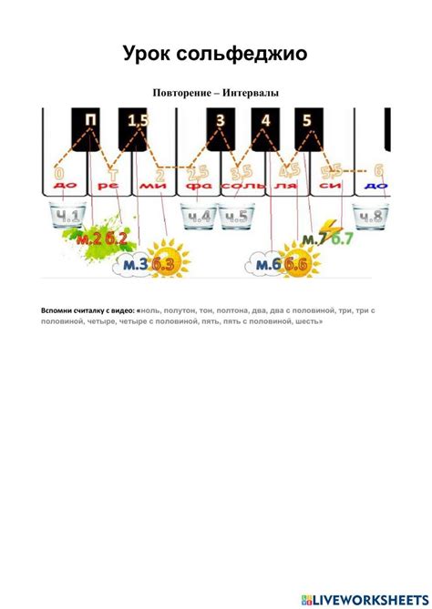 Урок сольфеджио online exercise for | Live Worksheets
