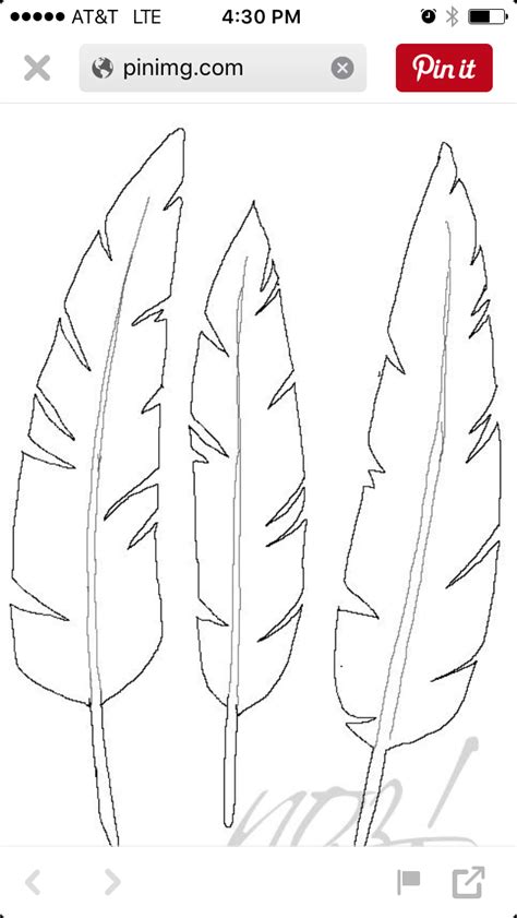 Feather Template Printable Free