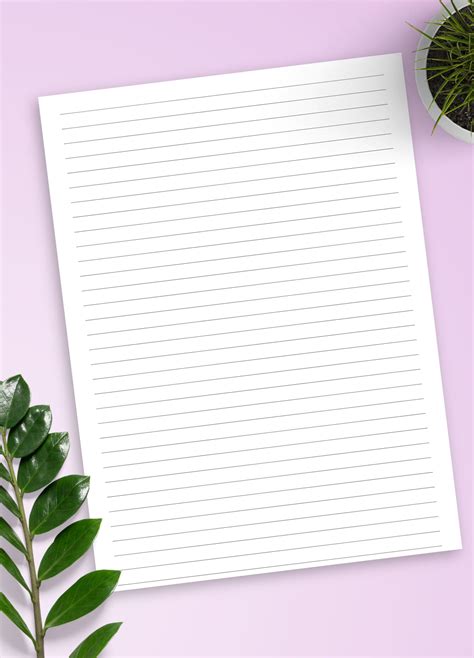 Notebook Paper Template 的图像结果