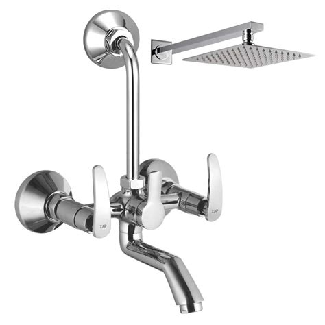 Buy Arrow Series High Grade 100% Brass Wall Mixer with Overhead Shower ...