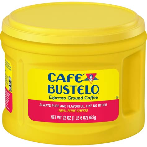 Cafe Bustelo Espresso Ground Coffee, Dark Roast, 22 oz Canister ...