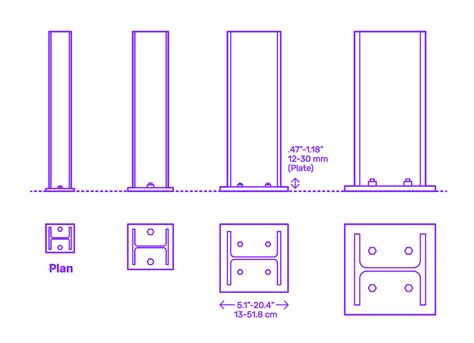 Image result for Column Base Plate Bolt Adjustable