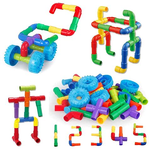 Ozzo Colorful Creative Pipe Puzzle Building Blocks for Kids/Pipe Puzzle ...