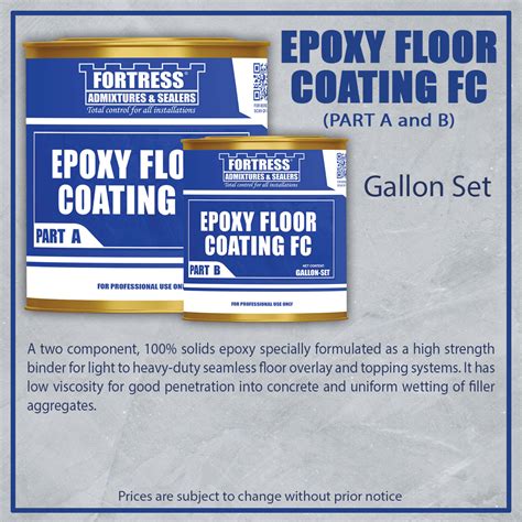 EPOXY FLOOR COATING FC / GALLON SET - GT Stone Works Shop