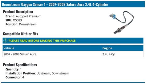 2005 Saturn Relay Upstream O2 Sensor Replacement 的图像结果