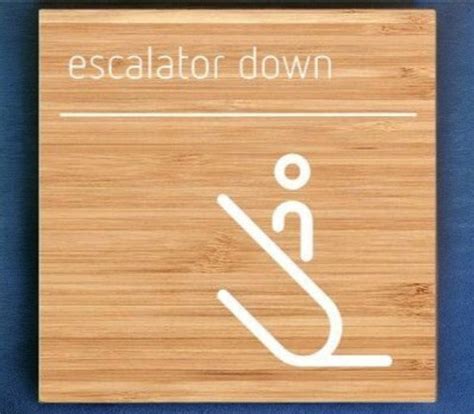 STONE X ESCALATOR DOWN Emergency Sign Price in India - Buy STONE X ...