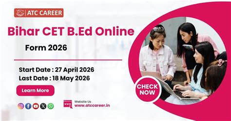 Bihar CET B.Ed Online Form 2026 | ATC Career