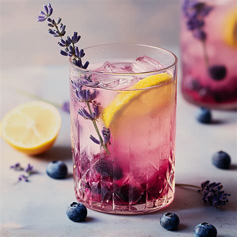 Blueberry Lavender Lemonade Cocktail