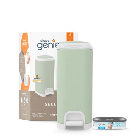 Amazon.com: Diaper Genie Select Pail (Green) is Made of Durable ...