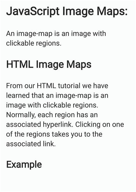 JavaScript Image Maps 的图像结果