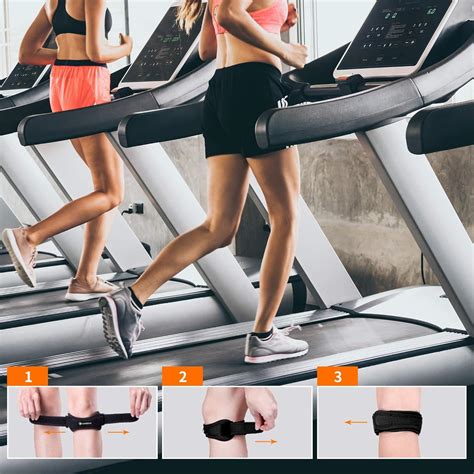 Buy CAMBIVO 2 Pack Patella Knee Strap, Adjustable Knee Brace Patellar ...