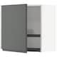 METOD wall cabinet with dish drainer, white/Bodbyn off-white, 60x37x60 ...