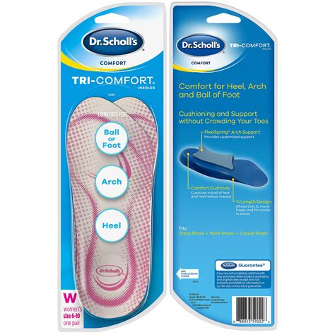 2 Pack Dr. Scholls Tri-Comfort Shoe Insoles for Women (6-10) Inserts ...