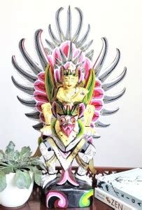 TAMARA ARTEFACTS Home Decor Idol. Lord Vishnu Siting on his Mount or ...