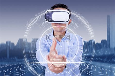 VR人工智能VR创意合成创意合成虚拟科技摄影图配图高清摄影大图-千库网
