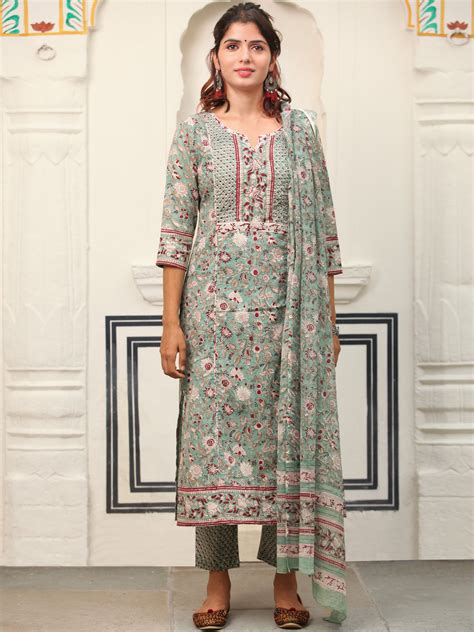 Jashn Pari Set Of Kurta Pants Dupatta – InduBindu