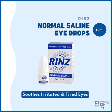 Rinz Normal Saline Eye Drops 10ml | Shopee Singapore