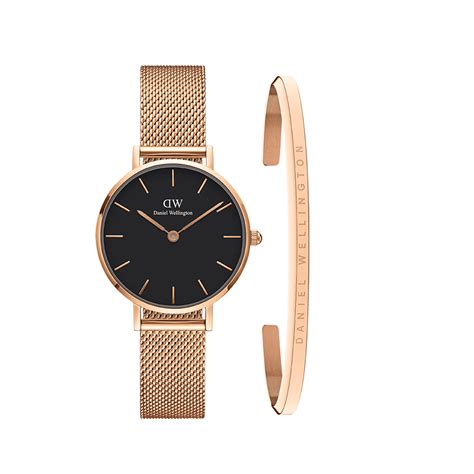 Buy Classic Bracelet Rose Gold & Petite Melrose Black RG