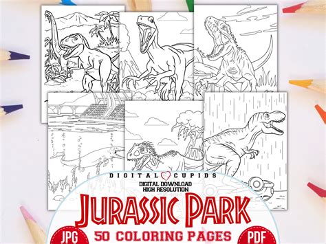 Jurassic Park Coloring Pages For Kids
