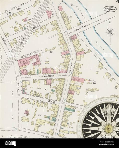 Map of rahway hi-res stock photography and images - Alamy