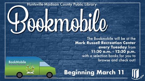 Bookmobile at Mark Russell Recreation Center - Rocket City Mom ...