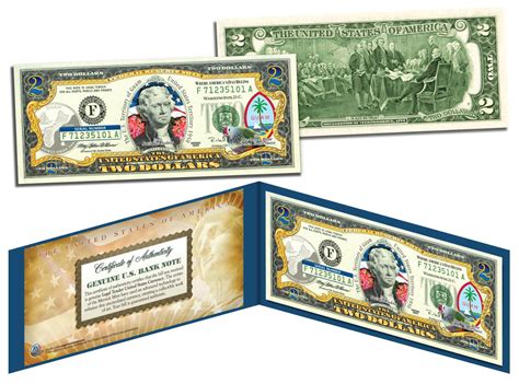 GUAM Statehood $2 Two-Dollar Colorized U.S. Bill - Genuine Legal Tender Currency | eBay