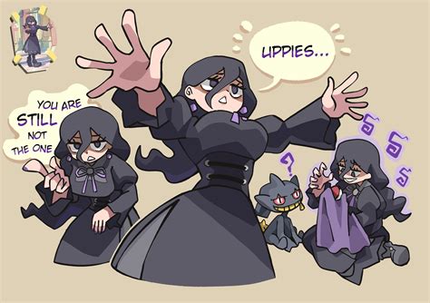 hex maniac, banette, and hex maniac (pokemon and 1 more) drawn by notus ...