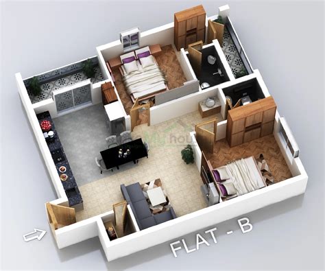 2 Bedroom Design Plan
