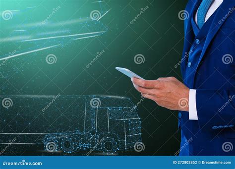 Jet Engine Augmented Reality Hologramm. Specialists Work in Technological Plane Development ...