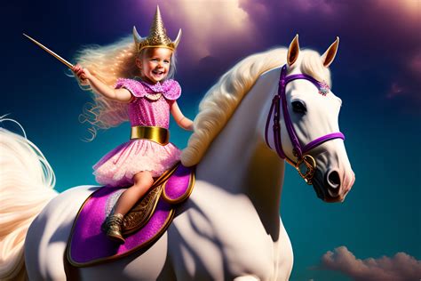 Lexica - A badass princess riding a unicorn, hyper detailed and hyper ...