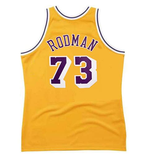 DENNIS RODMAN Los Angeles Lakers 1999 Home Throwback NBA Basketball ...