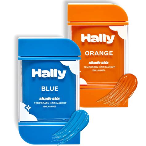 Amazon.com: HALLY Shade Stix | Blue & Orange Bundle | Temporary Hair ...