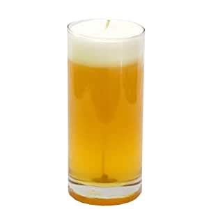 Aura Home Fragrances Beer Glass Votive Candle with Jasmine Fragrance ...