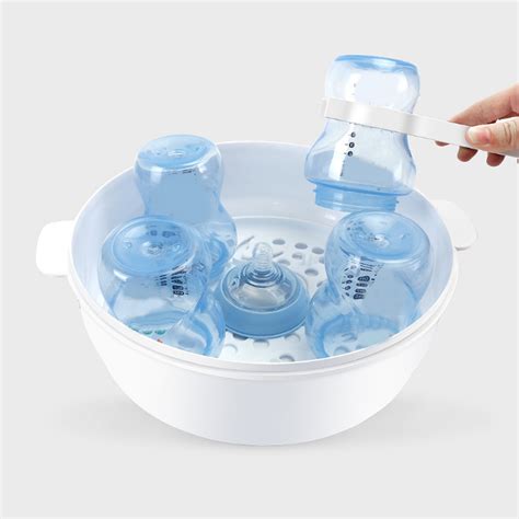 Safety Baby Bottle Microwave Steam Sterilizer Box For 6 Milk Bottles ...