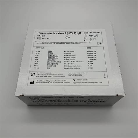 Herpes Simplex Virus 1 IgG ELISA | Detección De Infección Previa Por HSV-1
