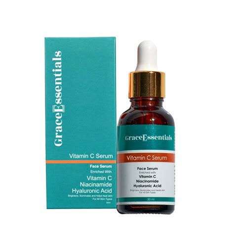 Grace essentials Vitamin C serum for face with Niacinamide and ...