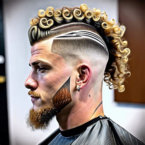 15 Curly Mullet Fade Ideas to Refresh Your Style - Burst of Style