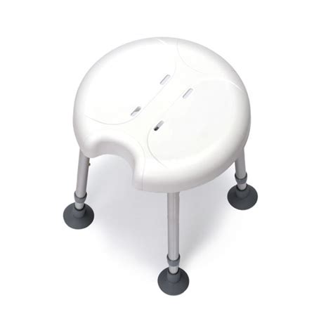 Shower stool Delphi Plus with one hygienic opening | White Colour | An ...