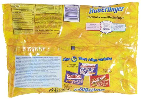 Butterfinger Nutrition Bite Size