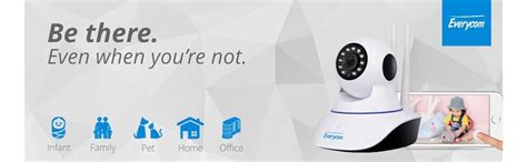 Buy Everycom Wireless 720P HD Wifi Video Monitoring IP Camera With 2 ...