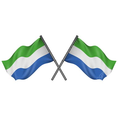 Flag Of Sierra Leone, Nation Flag, Country Flag, Waving Flag PNG ...