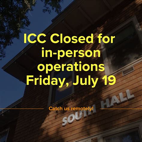 Due to building maintenance work, the Internship and Career Center will ...