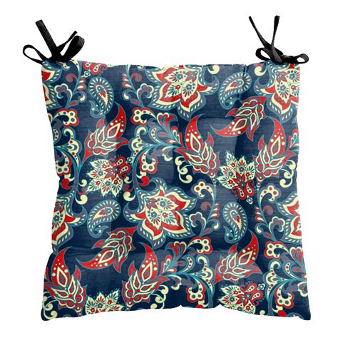 MUKESH HANDICRAFTS Flower Printed Square Chair Pads/Seat Cushions with ...
