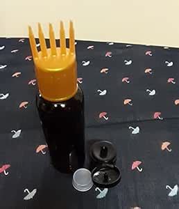 [PACK OF 100 - WholeSale] Amber Empty Comb/Hair root applicator with ...