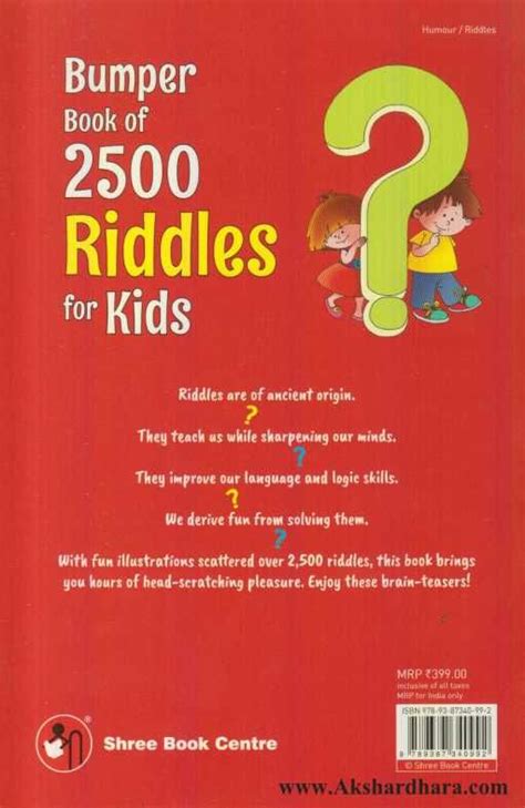 Bumper Book Of 2500 Riddles For Kids – Akshardhara Book Gallery