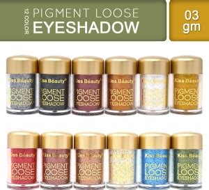 Kiss Beauty Pigment Loose Powder Eyeshadow 87073 Pack of 12 With Free ...
