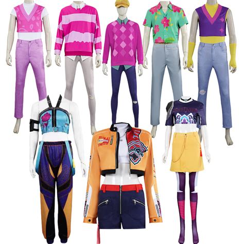 KPop Demon Hunters Cosplay Costumes Saja Boys Jinu Abby Mystery Romance ...