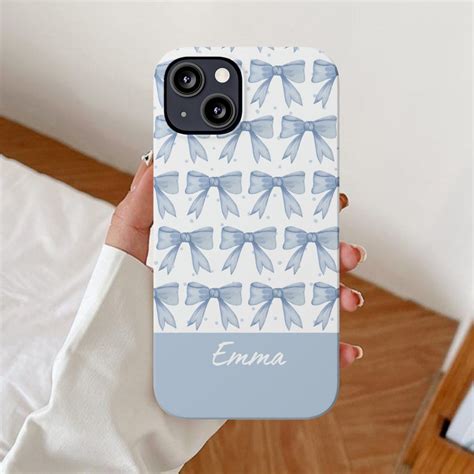 Coquette Phone Case, Personalized Name Cover, Ribbon Bow iPhone Cases ...